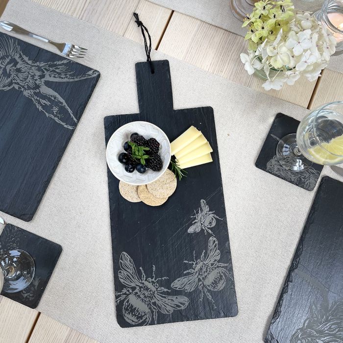 Slate Serving Paddle - Bee by Selbrae House