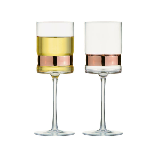 Set of 2 SoHo Wine Glasses Bronze