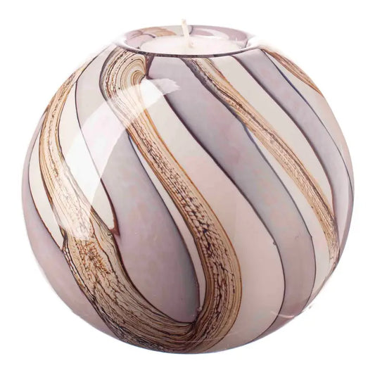Round Tealight Holder in Blushed Meadows