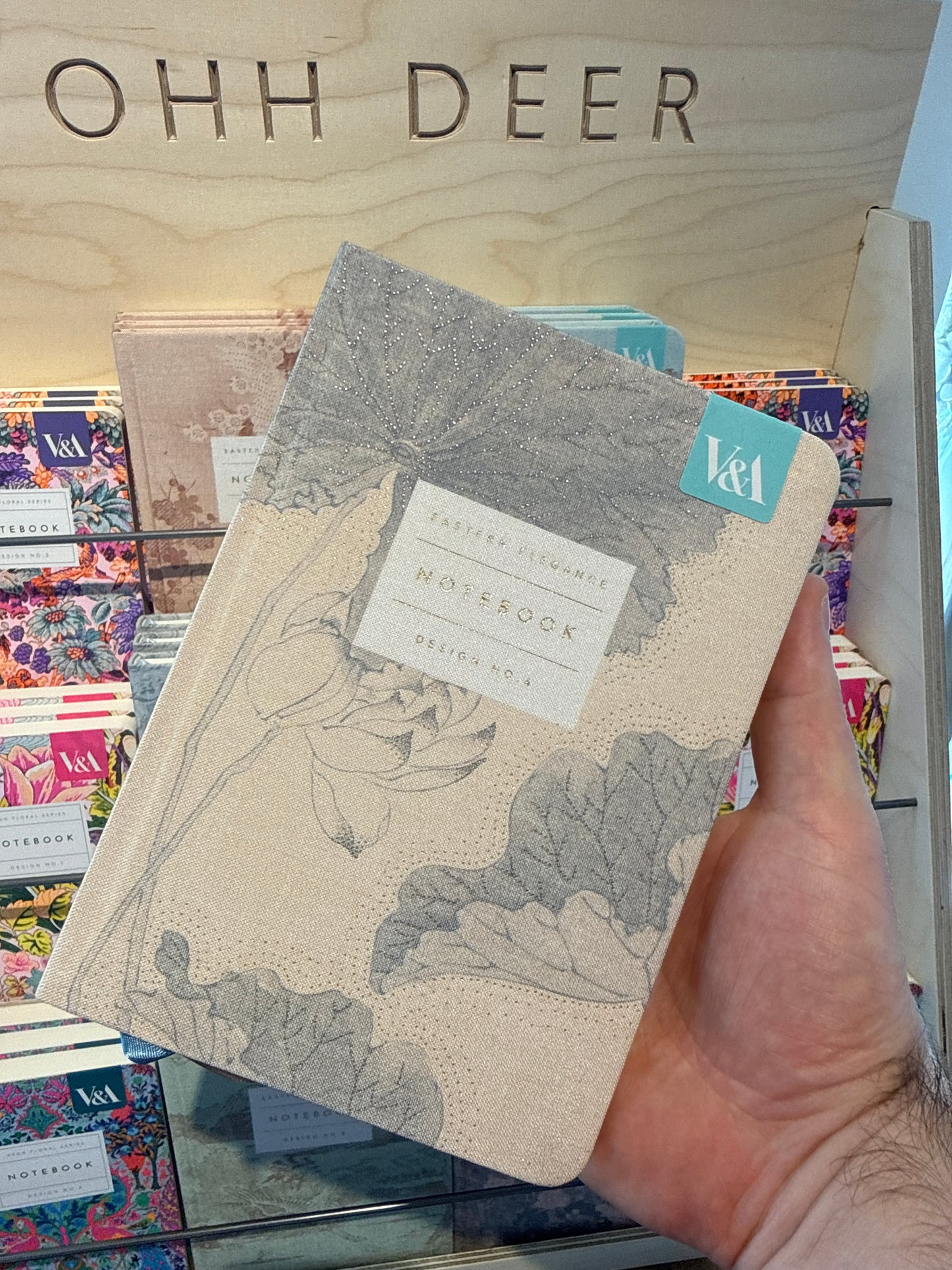 Eastern Elegance Water Lillies Fabric Hardback Notebook