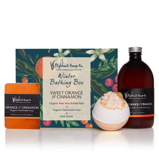 Sweet Orange & Cinnamon Bathing Box by The Highland Soap Co.