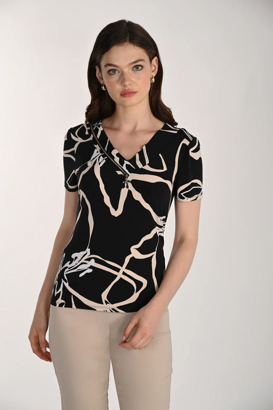 Frank Lyman V Neck Top by The Nook