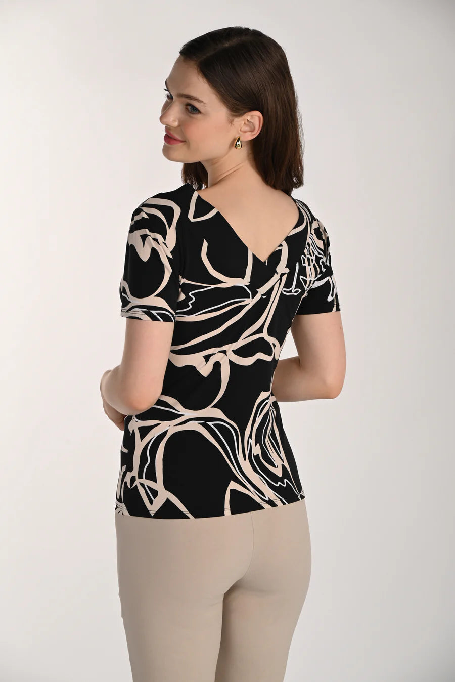 Frank Lyman V Neck Top by The Nook