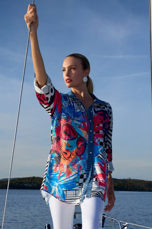 Frank Lyman Multi Print Blouse by The Nook