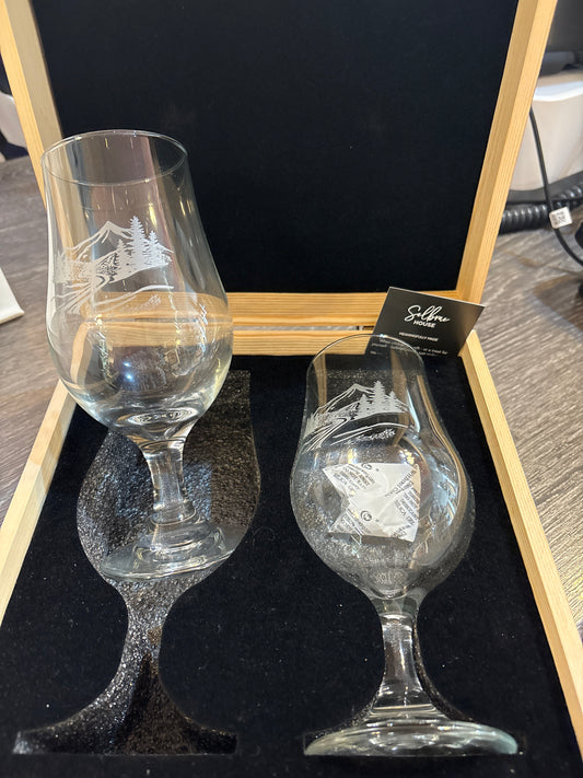 Landscape Craft Beer Glasses set of 2 by Selbrae House