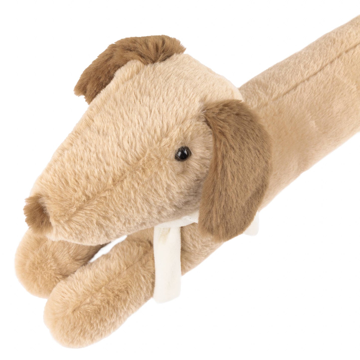 Samson Faux Fur Dog Draught Excluder Natural