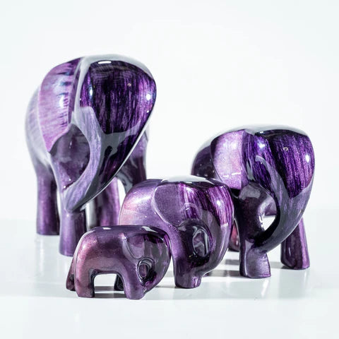 Brushed Purple Elephant XL 12 cm