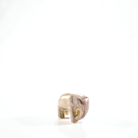 Brushed Silver Elephant Small 5 cm