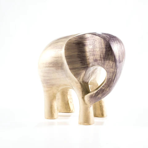 Brushed Silver Elephant XL 12 cm