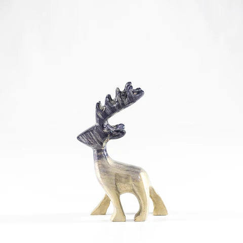 Brushed Silver Stag Small 11 cm
