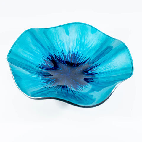 Brushed Aqua 20cm Poppy Bowl