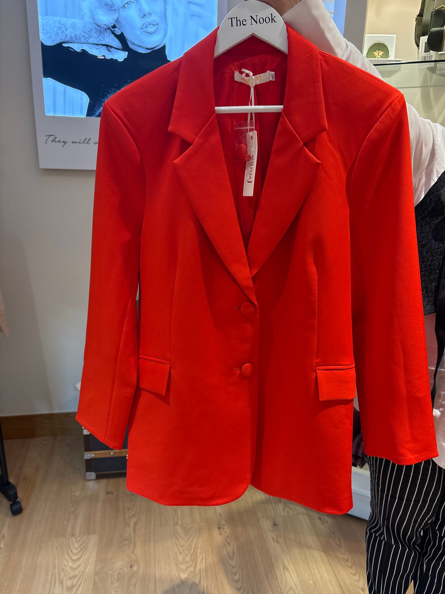 Orange Single Brested Blazer - Medium/large - The Nook