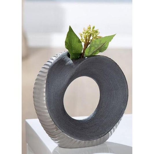 Romo Small Grey Circle Vase by Zinc