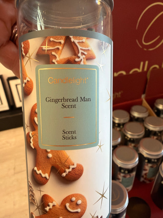 Gingerbread Man Christmas Scented Sticks (12)