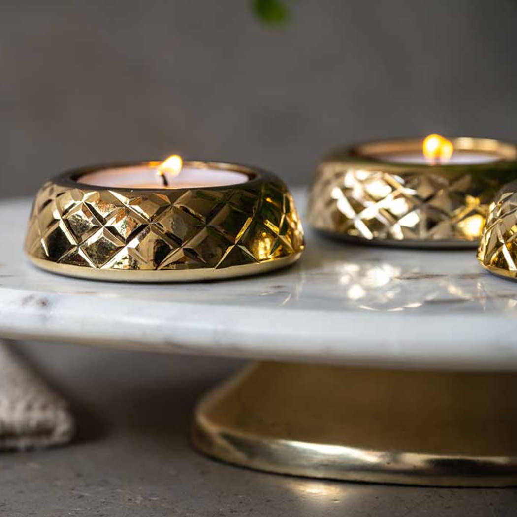 Gold Tea Light Holder