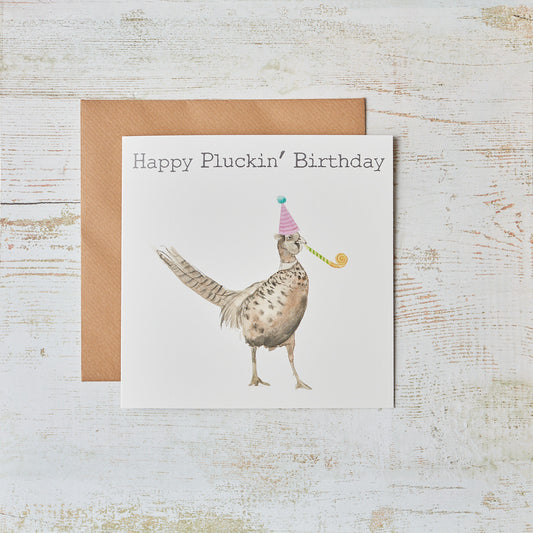 Pheasant Birthday Card by Richard Lang