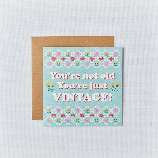 Just Vintage Birthday Card by Richard Lang