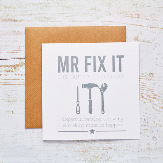 Mr Fix It Card by Richard Lang