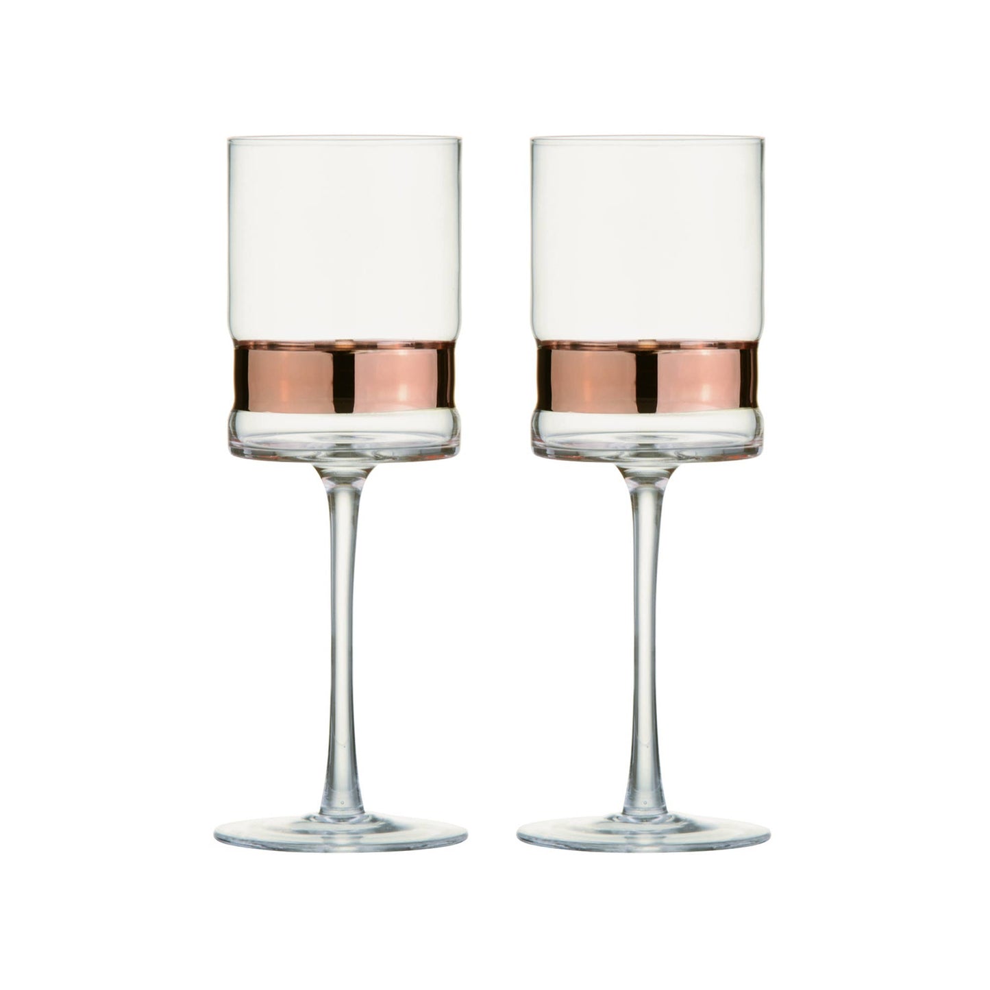 Set of 2 SoHo Wine Glasses Bronze