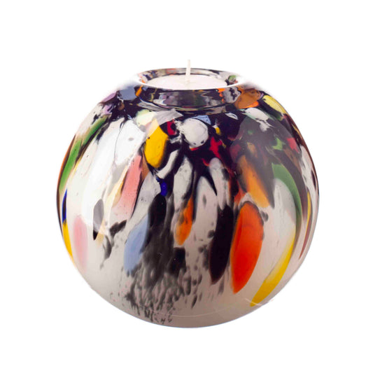 Round Tealight Holder in Colourfall