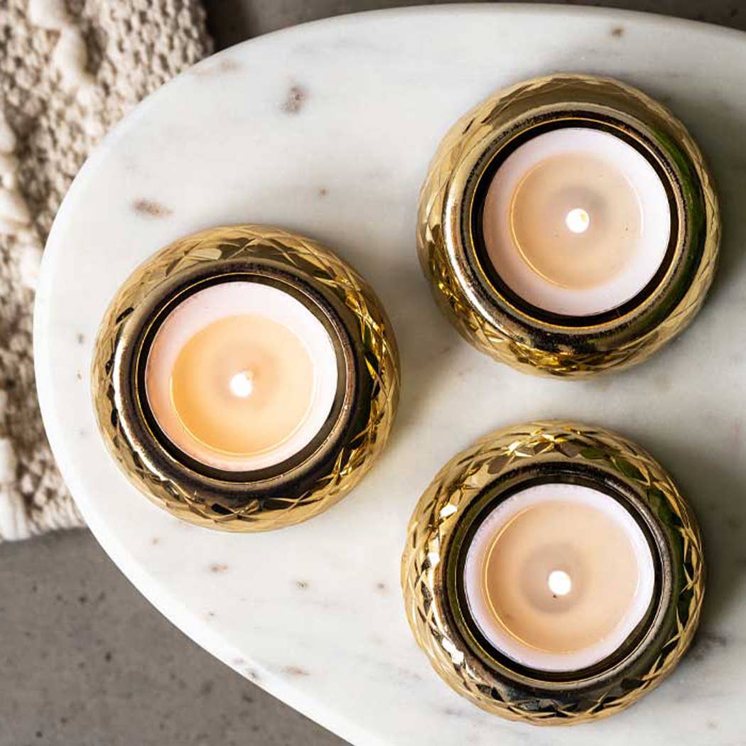 Gold Tea Light Holder