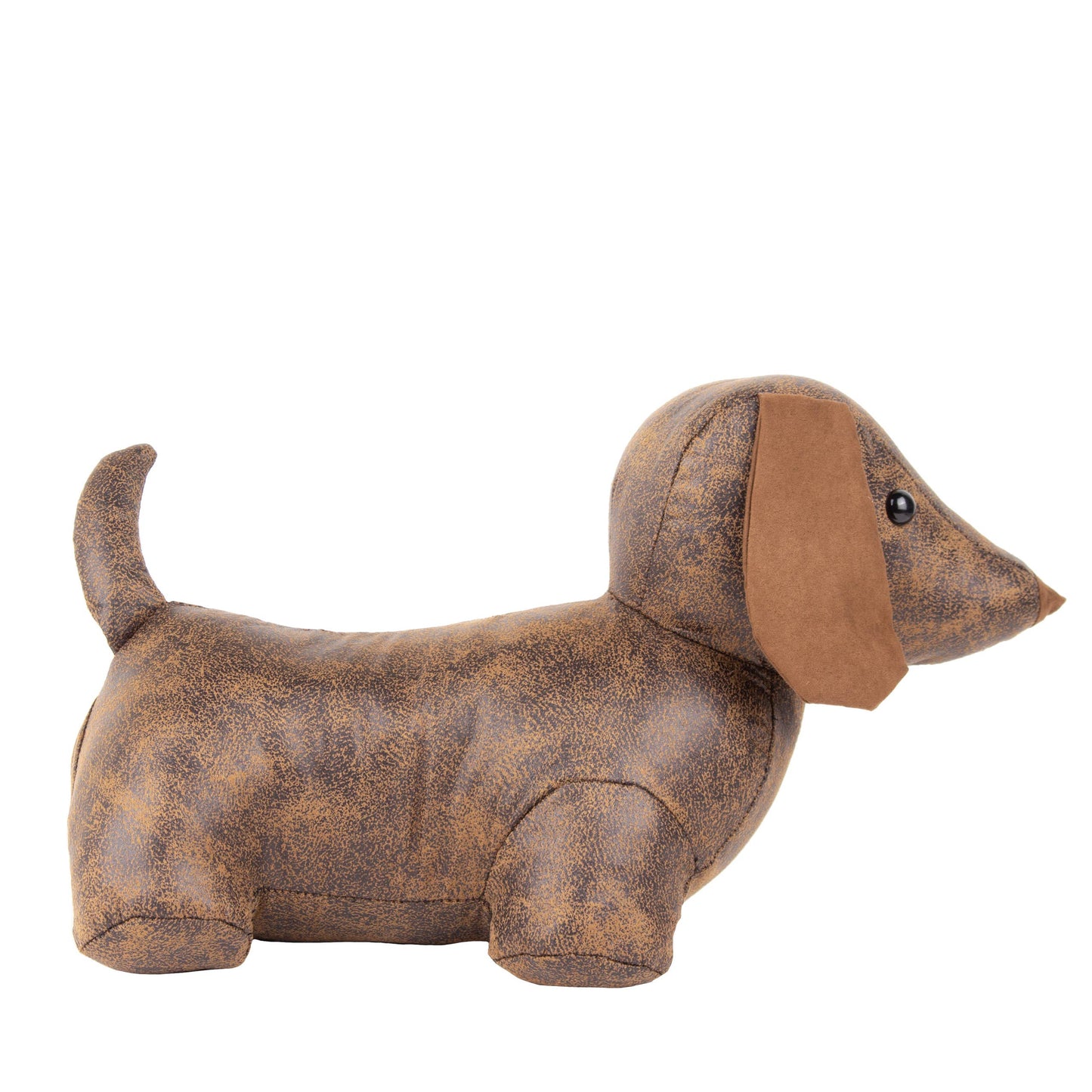 Dexter Daschund Dog Door Stop Brown