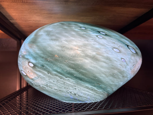 Sea Moss Stone Collection Glass Lamp 19.5cm