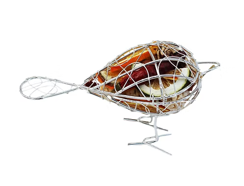 Standing Metal Cage Robin