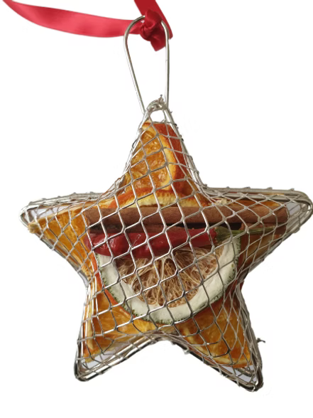 Hanging Metal Mesh Star 10cm
