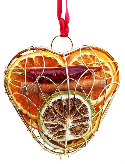 Hanging Caged Heart 10cm