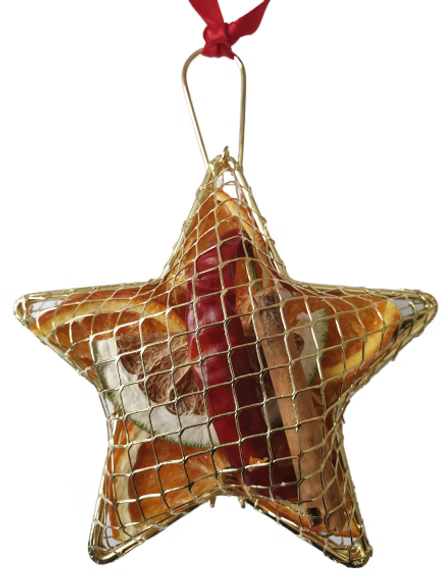 Hanging Metal Mesh Star 10cm