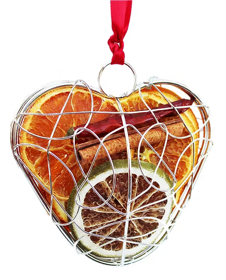 Hanging Caged Heart 10cm