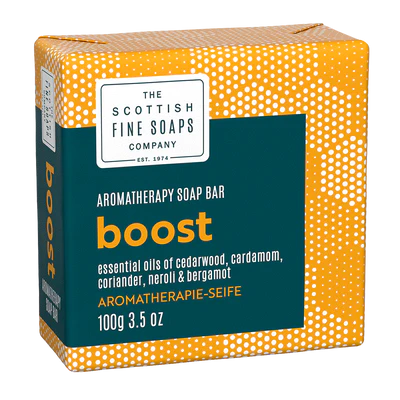 Aromatherapy Soap Bars - Boost by The Scottish Fine Soaps Company