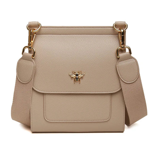 Stone Bloomsbury Cross Body Bag by The Nook