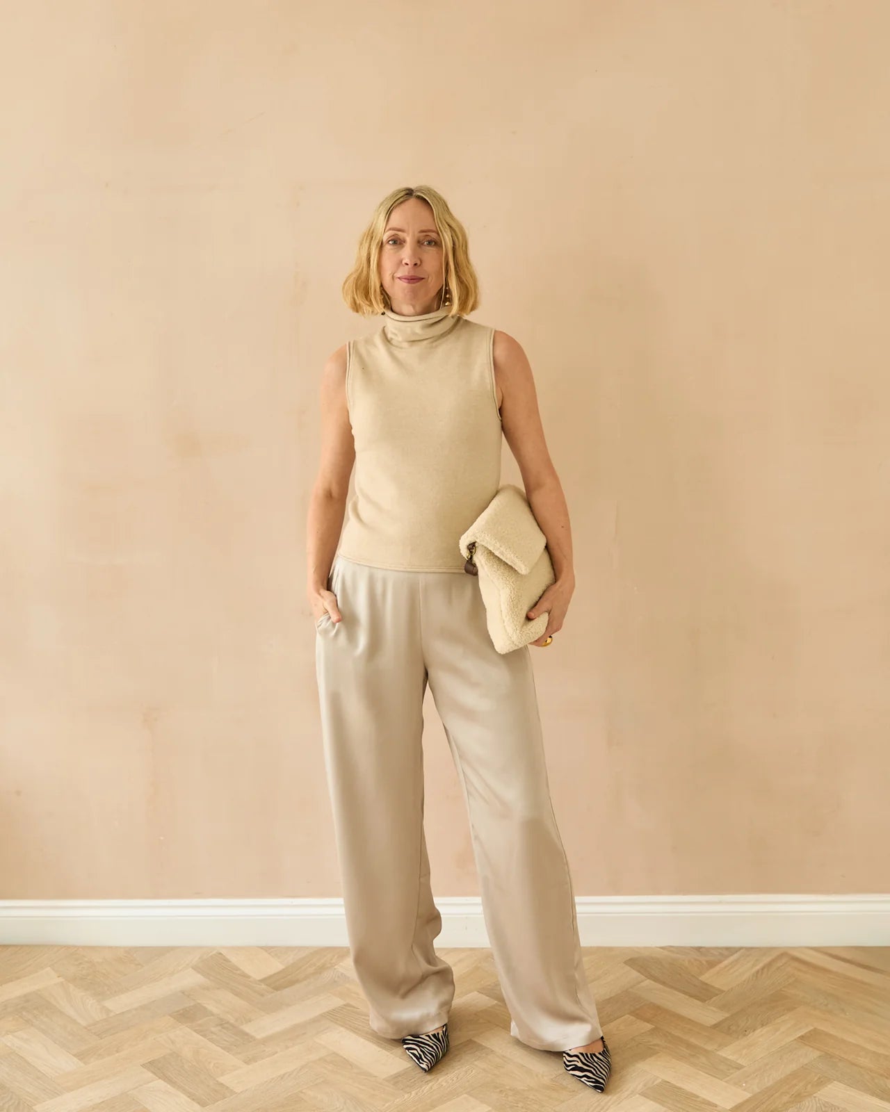 Evie Trouser in Glacier by The Nook