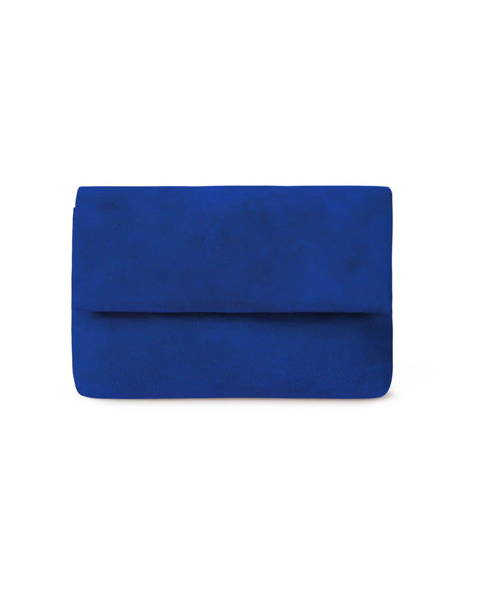 Putney Suede Bag in Cobalt Blue by The Nook