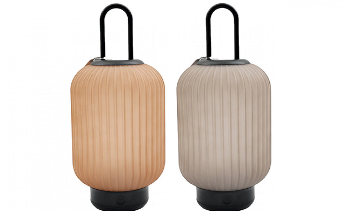 LED 33cm Rib Glass Touch Lamp