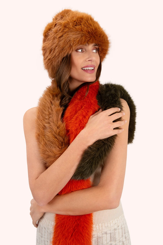 Elsa Faux Fur Hat - Mocca by The Nook