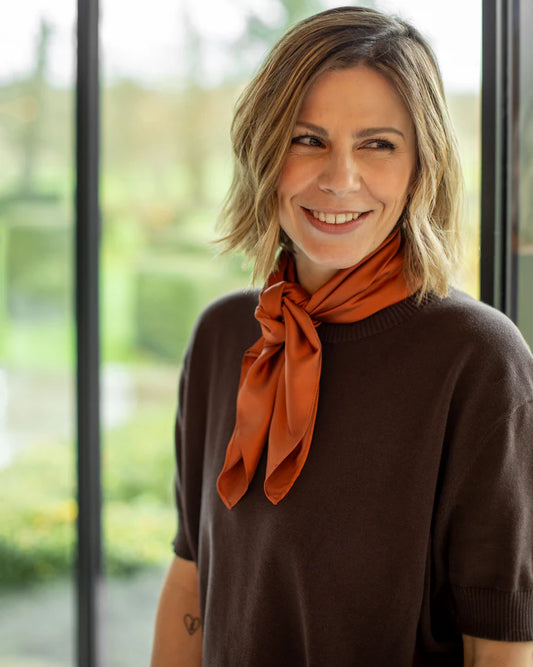 Lila Scarf in Brick by The Nook