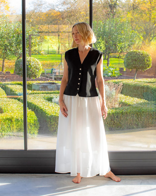 Peta Waistcoat in Black by The Nook