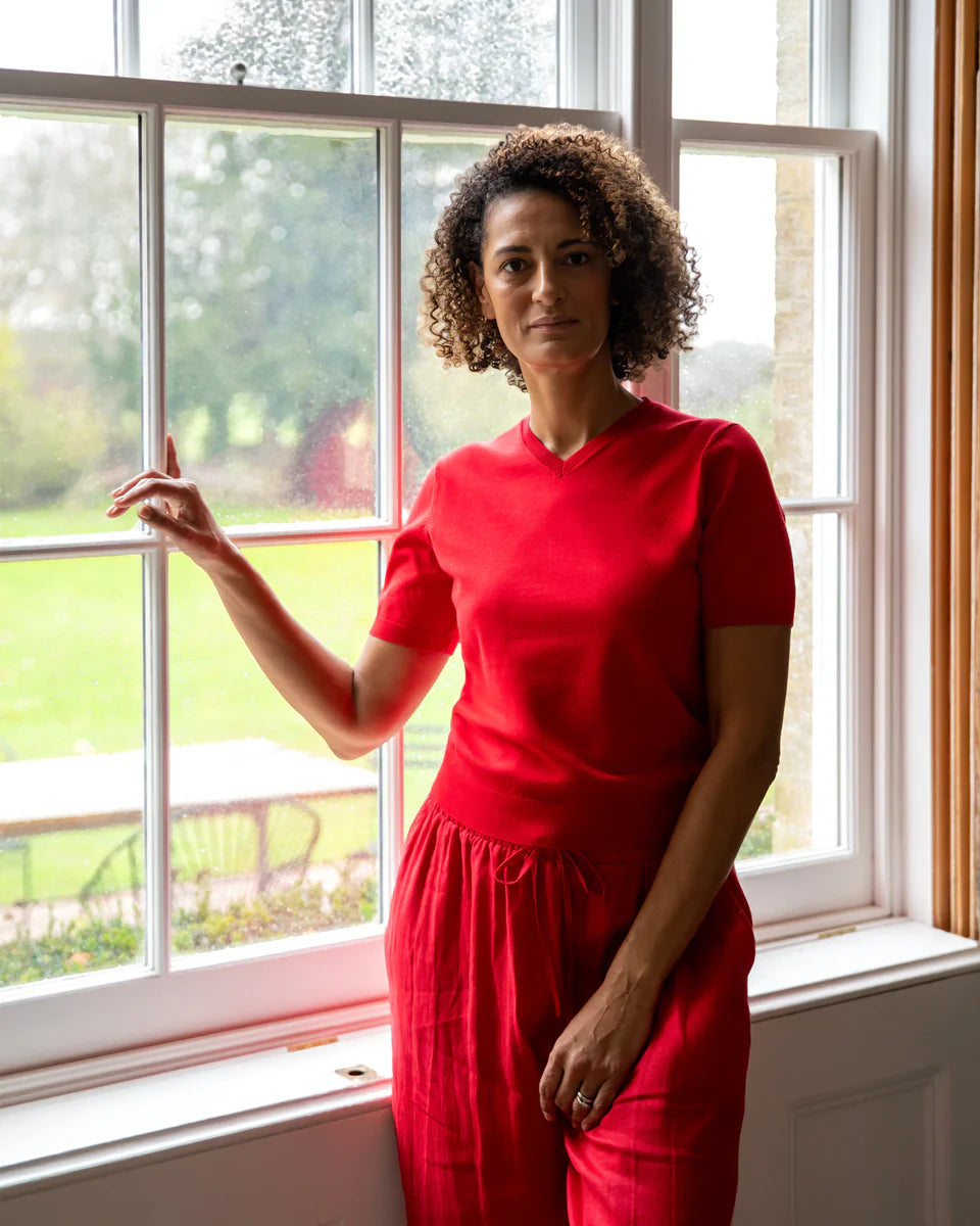 Paloma Jumper in Red by The Nook