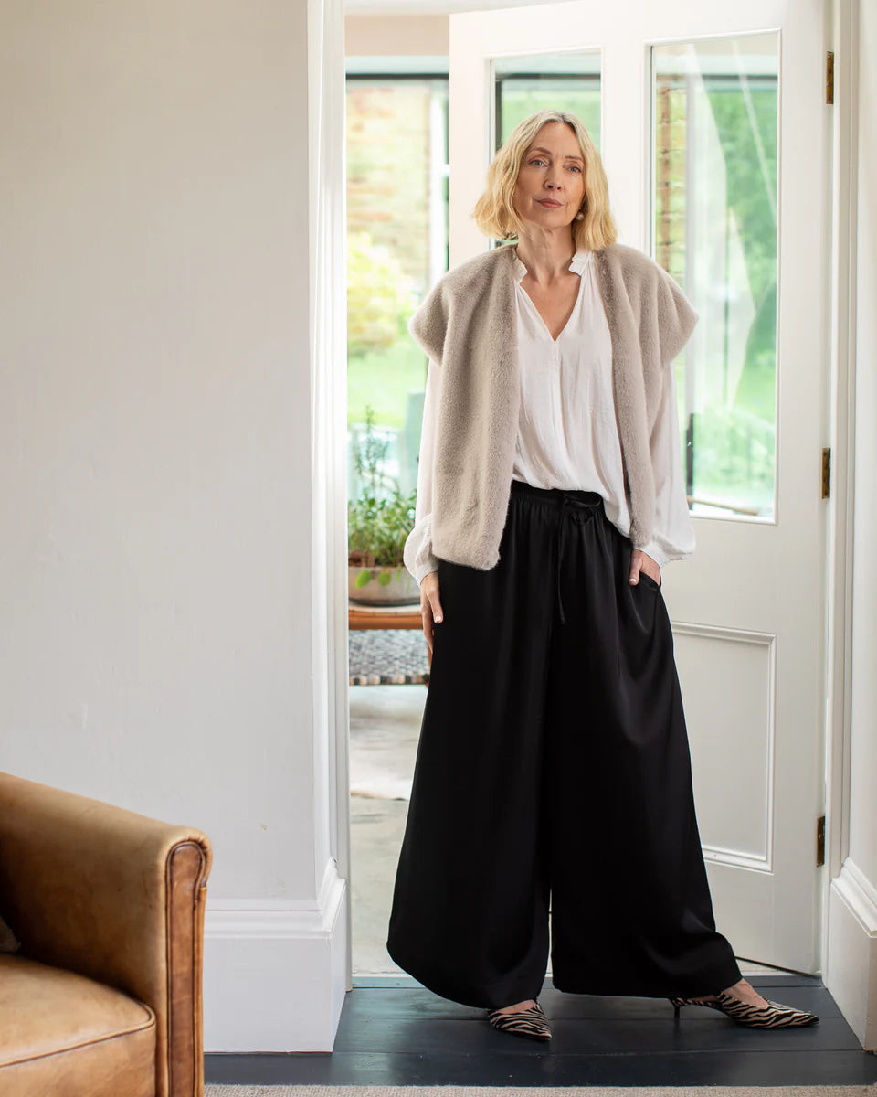 Palmer Trouser in Black by The Nook