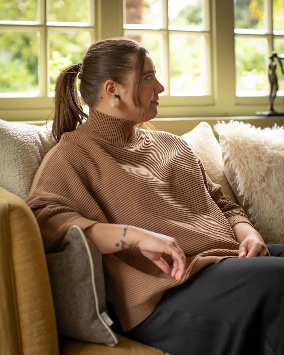 Vicky Jumper in Dark Tan by The Nook