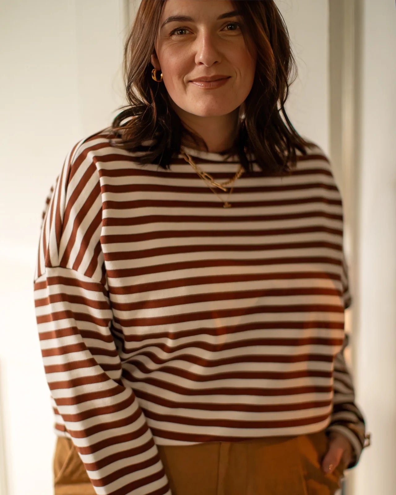 Rebecca Striped Top by The Nook