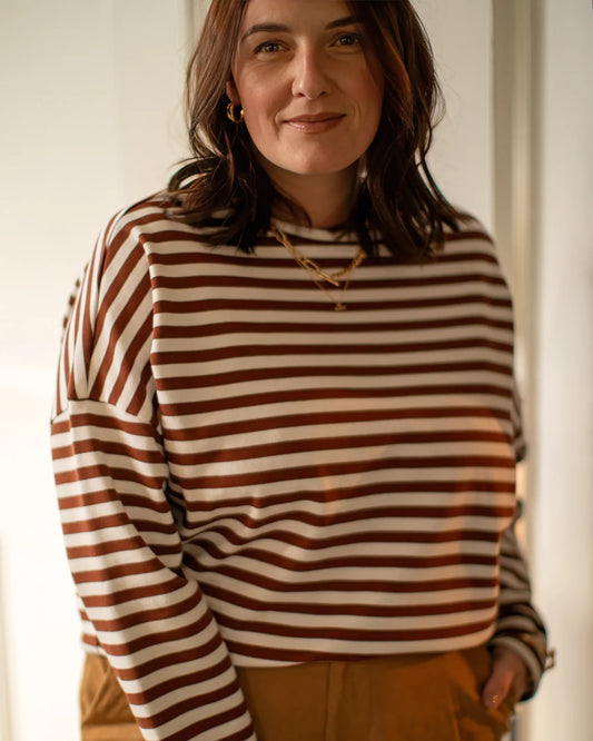 Rebecca Striped Top by The Nook