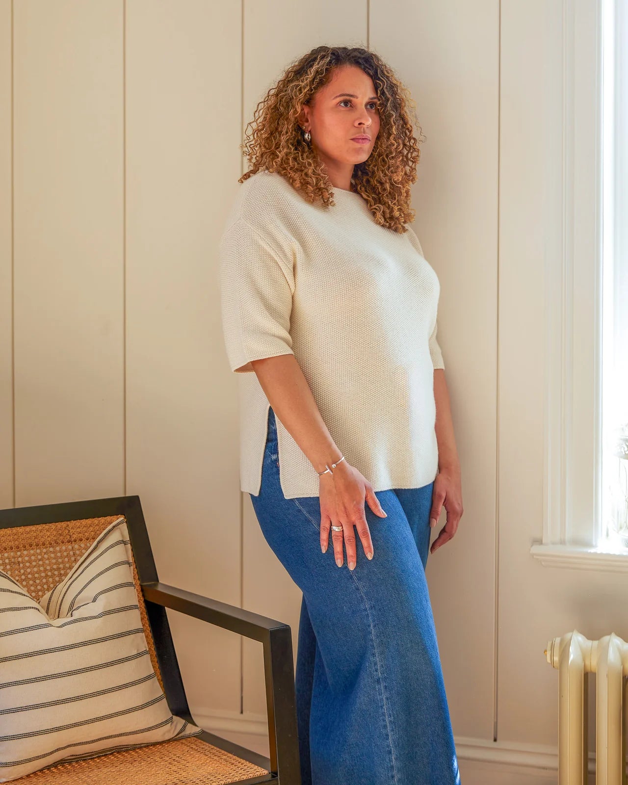 Elisa Jumper in Cream by The Nook