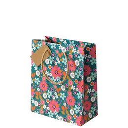 Orange Flowers Gift Bag - Medium