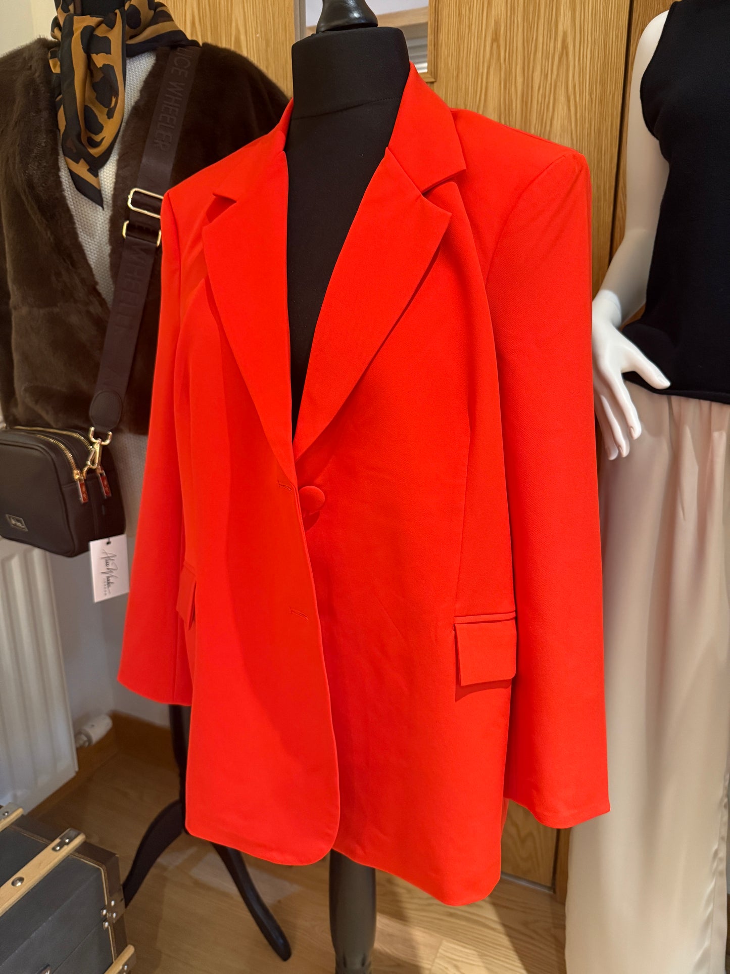 Orange Single Brested Blazer - Medium/large - The Nook
