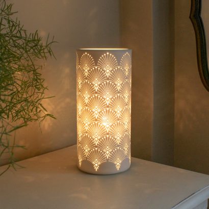Ceramic Lamp - Peacock Flairs