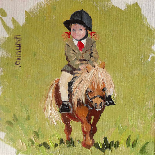 First Pony Lin Pattullo Greetings Card